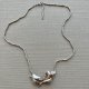Vintage Aha Norway Astrid Holthe Modern Necklace - Silver 925 ❤ Modernistyczny naszyjnik, lata 80-te. XXw. ❤