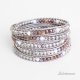 Bransoleta Boho Silver Sandalwood