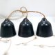 3 ceramiczne dzwonki - noc