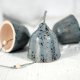 3 ceramiczne dzwonki choinkowe - nakrapiane