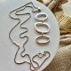 Modern Triple Geometric Necklace - srebro 925 ❤ Sygnowany i puncowany ❤