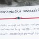 Bransoletka SZCZĘŚCIA. Srebro pr.925 Niebieski hematyt