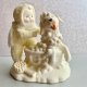 Luxury Design - Kristi Jensen Pierro ❤ Snowbabies Bath Time Figurine ~ Friends and Family ❤ Porcelana biskwitowa