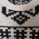 H&M sweter etno rozcięcia z wełną 38 M Hv73