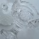 gruboszklana bomboniera puchar cukiernica  z przykrywką kultowe szkło z lat 60-ych