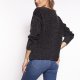 Swetrowa bluza - SWE265 czarny MKM