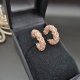 Komplet biżuterii: naszyjnik choker, bransoletka i kolczyki z kwarcu różowego na drucie pamięciowym