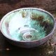 PREMiUM !!! Luksusowa Duża Umywalka Elficka, umywalka Zielona, umywalka nablatowa, umywalka ceramiczna, umywalka gliniana, umywalka ręcznie robiona