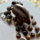 Natural Tiger Eye Heart Modern Necklace ❤ Czar i elegancja z natury ❤ Naszyjnik w miłosnej odsłonie