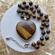 Natural Tiger Eye Heart Modern Necklace ❤ Czar i elegancja z natury ❤ Naszyjnik w miłosnej odsłonie