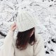 CZAPKA BEANIE MELANŻ ECRU