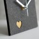 Zegar ze złotym sercem na pierwszą rocznicę ślubu