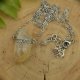 Naszyjnik Talizman z surowym cytrynem, stal chirurgiczna, cytryn wire wrapping