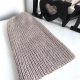 Handmade Czapka damska AUREA 100% Baby Merino plus moher i jedwab 23 Jasny beż