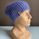 Handmade Czapka damska AUREA 100% Baby Merino plus moher i jedwab 25 Lawenda