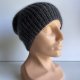 Handmade Czapka damska AUREA 100% Baby Merino plus moher i jedwab 20/22 Ciemny Szary