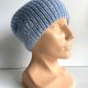 Handmade Czapka damska AUREA 100% Baby Merino plus moher i jedwab 24/06 Jasnobłękitny