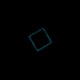 Turkusowy kwadratowy wisiorek świecący w ciemności i UV handmade 2,8 x2,8 cm