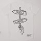 T-shirt Snow Wake Longer Length L