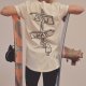 T-shirt Snow Wake Longer Length L