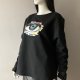 Bluza dresowa oversize z autorskim nadrukiem oko 100% handmade.
