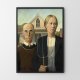 Plakat Nieoczekiwana zmiana miejsc Grant Wood  - format 40x50 cm