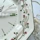 Eternal Beau Porcelain Clock - Made in England ❤ Duży zegar ścienny ❤ Wieńce kwiatowe