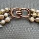 Artistic Necklace - Perły naturalne i kryształki ❤ Nowoczesny trzyrzędowy naszyjnik