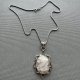 Gallery Jewelry ❤ Large Pendant Pink Quartz & Sterling Silver ❤❤ Naturalny kwarc i srebro ❤ Naszyjnik