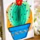Mały obraz - akryl - Kaktus