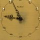 Elektryczny zegar kominkowy Weimar, Niemcy lata 70.