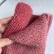 Handmade Czapka damska AUREA 100% Baby Merino plus moher i jedwab 46/32 Herbaciany Róż