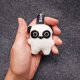 Bambini Panda - handmade brelok, zawieszka do kluczy
