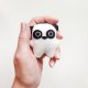 Bambini Panda - handmade brelok, zawieszka do kluczy