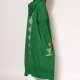 Dzianinowy płaszcz z kapturem - PA020 zielony MKM