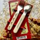 Unikacik! ❤ ROYAL DOULTON - Bunnykins Spoon & Fork Set ❤ Komplet dla dziecka ❤