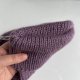 Ręcznie robiona czapka beanie AUREA 100% Baby Merino plus moher i jedwab 40/05 Ametyst - od ręki