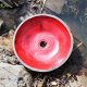 Duża Umywalka, umywalka Czerwona, umywalka nablatowa, umywalka ceramiczna, umywalka gliniana, umywalka ręcznie robiona