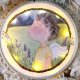 świecący obrazek z aniołem stróżem, pamiątka chrztu I Komunii