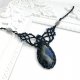 Naszyjnik Blue Labradorite Snowflakes