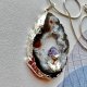Artistic Necklace - Agate and Amethyst ❤ STWORZONY PRZEZ NATURĘ - HARMONIA YIN I YANG ❤ Srebro 925