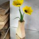 Drewniany wazon z klonu na suszone i świeże kwiaty