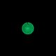 Okrągły, zielony wisiorek świecący w ciemności i UV 2,5 cm handmade