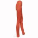 Rude legginsy z fakturą węża