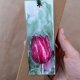 Egzotyczna zakładka botaniczna ręcznie malowana z tulipanem