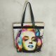 Torebka damska na zamek  Tęczowa Marilyn Monroe