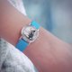 Zegarek mały - Kot brytyjski - silikonowy, niebieski