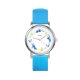 Zegarek mały - Wianek, motyle - silikonowy, niebieski