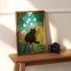 Plakat- Gustav Klimt 30x40 cm - ogród wiejski z kotem