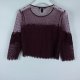 NEW LOOK koronkowa burgundowa bluzka 8 / 36